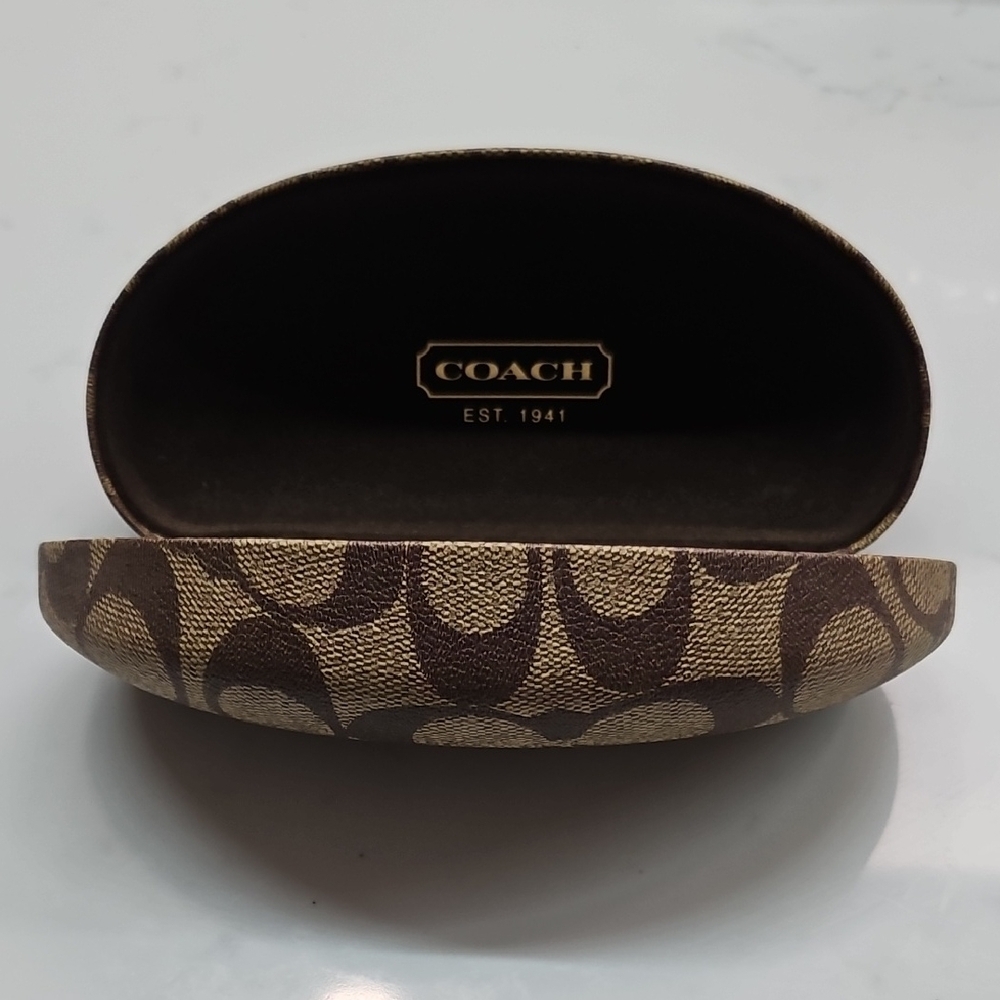 Coach Brown Patterned Sunglass Storage Case - Picture 5 of 7